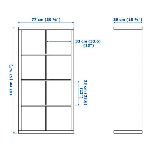 -送料無料-【IKEAOriginal】KALLAXシェルフユニットホワイト77x147cm