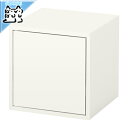 【 IKEA - イケア -】EKET -エーケト- 書棚 本棚 ウォールキャビネット 扉付 ホワイト 35x35x35 cm (503.321.15)