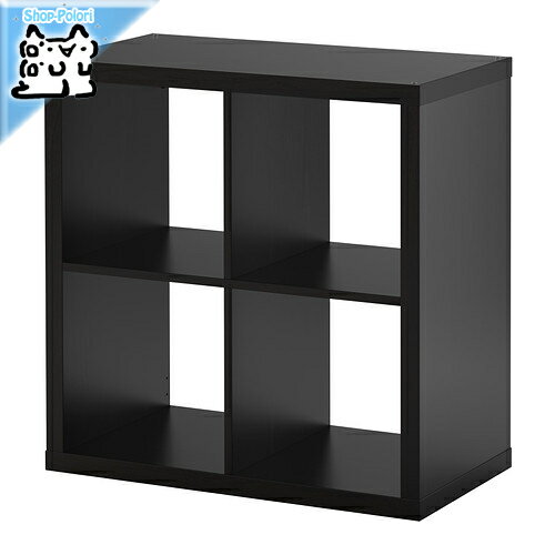 【 IKEA - イケア -】KALLAX -カラックス- シェルフユニット ブラックブラウン 77x77 cm (503.518.92)のサムネイル