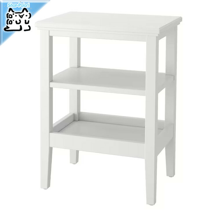 【IKEA -イケア-】IDANAS -イダネス- サイドテーブル ホワイト 46x36 cm (804.960.49)