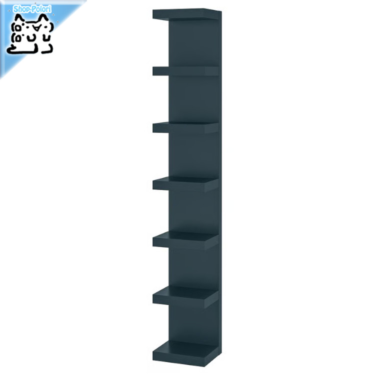 樂天商城 - 【 IKEA - イケア -】LACK -ラック- ウォールシェルフユニット ブラックブルー 30x190 cm (805.928.71)