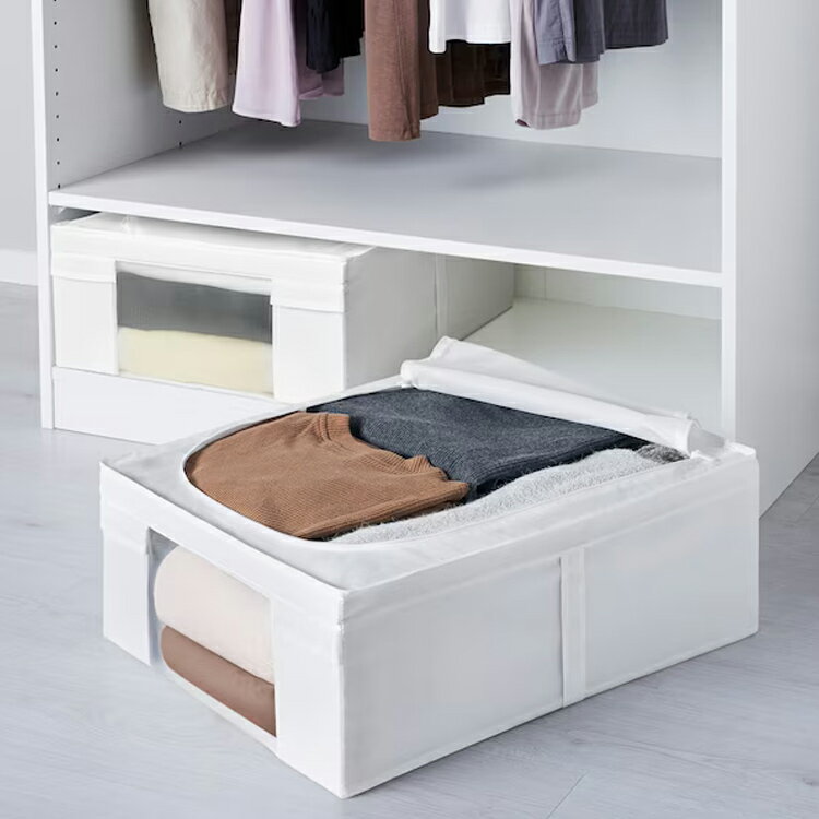 【 IKEA - イケア -】SKUBB - スクッブ - 衣類収納ケース メッシュ窓付き ホワイト 43×53×19 cm (406.449.66) 衣類収…