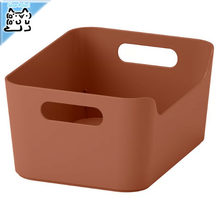 Plastic - 【 IKEA - イケア -】UPPDATERA -ウップダテラ- ボックス レッドブラウン 24x17 cm (406.105.51)