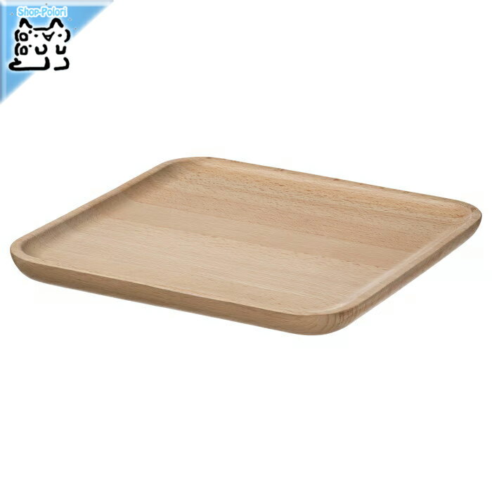 【 IKEA - イケア -】BROKFINK - ブロクフィンク - デコレーション皿 ビーチ 20x20 cm インテリア用ト..