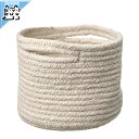 【 IKEA - イケア -】TJABBIG -シャッビグ- バスケット ナチュラル 15x13 cm (605.326.04)