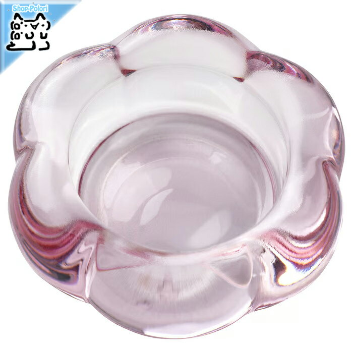 【 IKEA - イケア -】BLADFAGEL - ブラードフォーゲル - ティーライトホルダー ピンク 3 cm インテリア..