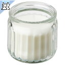 【 IKEA - イケア -】ADLAD -アドラド- アロマキャンドル グラス入り 北欧の森林/ホワイト12 時間 5 cm (905.023.80)
