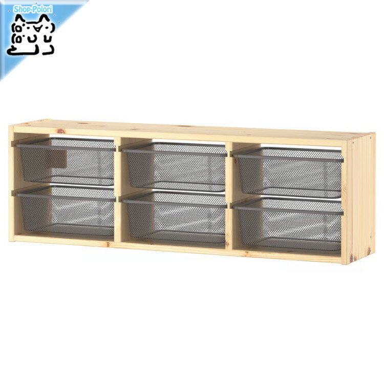 TROFAST トロファスト IKEA ウォール収納 TROFAST トロファスト ウォール収納, ライトホワイトステインパイン