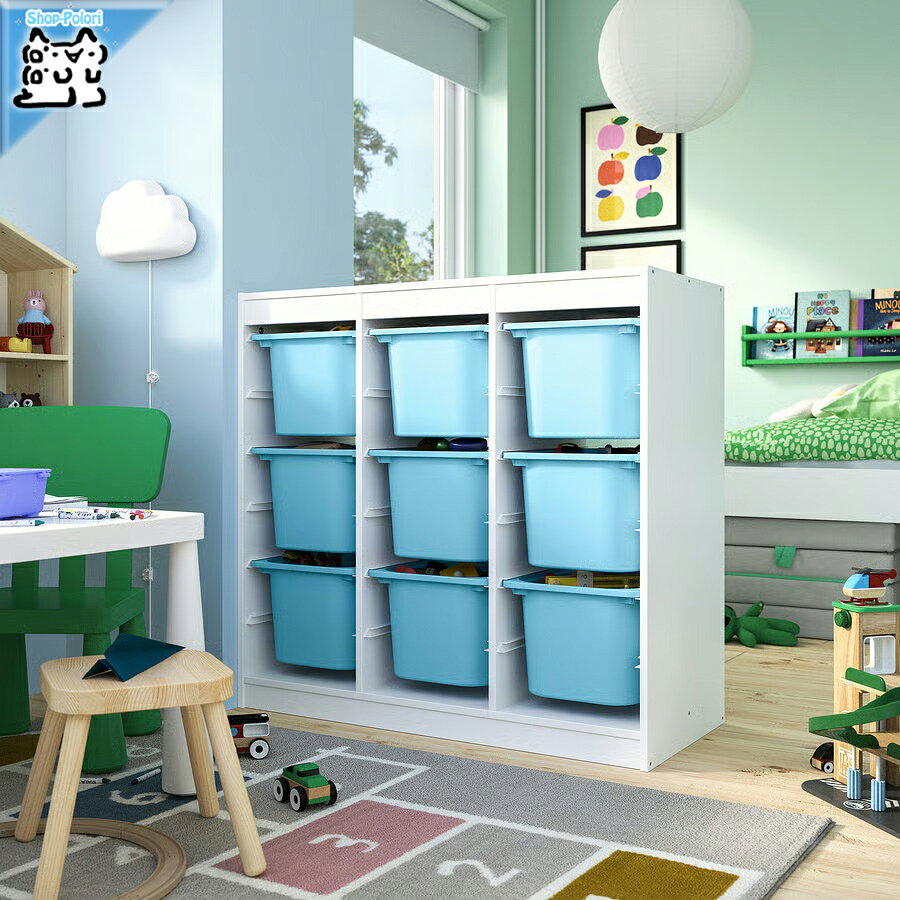 【 IKEA - イケア -】TROFAST - トロファスト - 収納コンビネーション BOX付き 組...