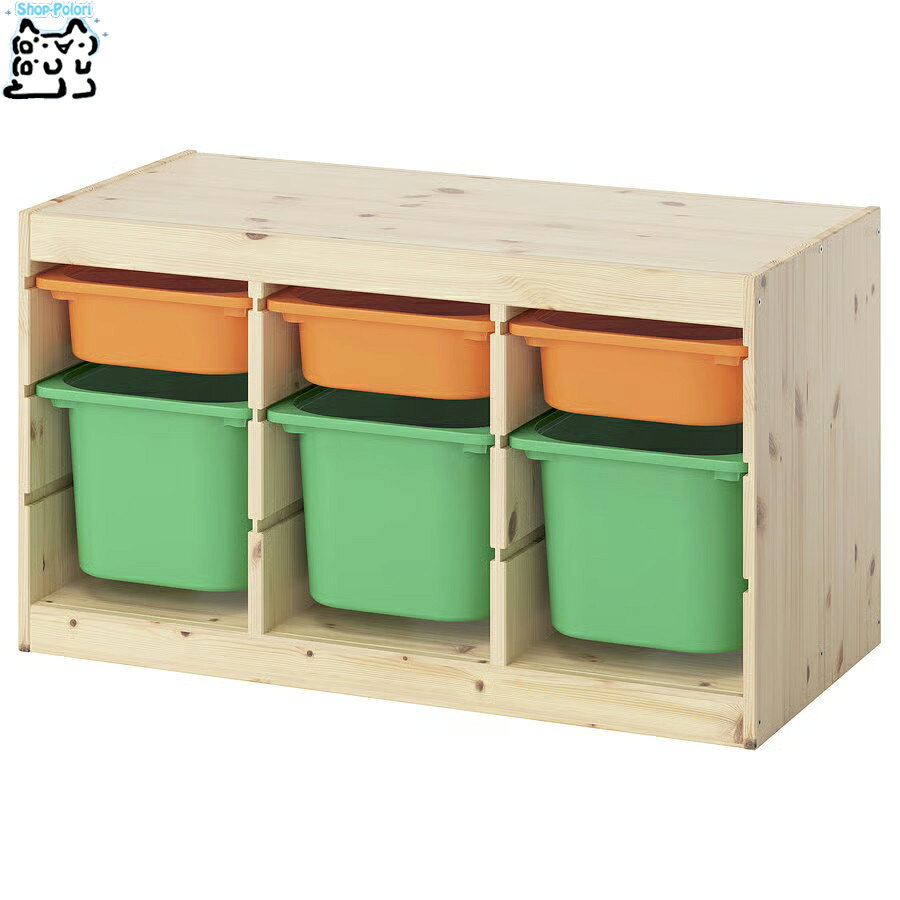 【 IKEA - イケア -】TROFAST - トロファスト - 収納コンビネーション BOX付き 組み合わせ収納 オープン収納 棚 / ステインパイン / マルチカラーBOX 93x44x53 cm (595.845.47) 横置きタイプ シェルフ チェスト 子ども部屋やその他のスペースをすっきり整理できるうえ、さっと手が届く棚にすべてのものをかたづけられる収納コンビネーション。 低めのルームディバイダーとしても機能し、睡眠エリアと遊びエリアを分けるのに便利です BOX単体で持ち運びできるので、移動や持ち運びもスムーズにできます。 子供の洋服入れ、おもちゃなどなんにでも使えて、結構な優れもの ■商品詳細■ ブランド IKEA 素材 フレーム パイン無垢材, 着色アクリルクリアラッカー, 着色アクリルクリアラッカー 収納ボックス ポリプロピレン 商品の大きさ 奥行き: 44 cm/ 高さ: 53 cm/ 幅: 93 cm この商品は組み立てが必要です 主な特徴 子ども部屋にあるすべてのおもちゃやその他のものを整理整頓するための完璧な収納ソリューション この収納を低めのルームバインダーとして使えば、睡眠エリアや遊びエリアなど、部屋の中に明確に仕切られたエリアをつくれます オープン収納があれば、スペースをすっきり保つのに役立つうえ、お気に入りのアイテムをディスプレイできます フレームには溝がたくさんあるので、ボックスや棚板を好きな高さに設置できます。もちろん、いつでも変更できます TROFAST/トロファスト ふたを取り付けられます 屋内使用推奨 食品に接触する製品として承認されていません お手入れ方法 きれいな布でから拭きしてください ■お届け状態■ 簡易梱包で発送いたします ※梱包に使用済みのダンボール紙などを再利用する場合、また化粧箱に送付状を直接貼付する場合ございますので予めご了承ください ※ご注意※ ※IKEA商品に関しまして※ IKEA商品に関しましては、納品書などは添付しておりません。 納品書、領収書が必要な場合、お問い合わせいただきましたら別途郵送にてお送りいたします。 ※製品の開梱・組み立てについて 組み立てが必要な商品の組み立て不備、組み立て不備による使用に際しての事故、及び商品の破損については保証外となります。 ※ご注文時のタイミングで在庫切れ、廃盤となっている場合がございます。その場合発送までにお時間を頂く場合、またご注文を一度キャンセルさせて頂く事がございます【 IKEA - イケア -】TROFAST - トロファスト - 収納コンビネーション BOX付き 組み合わせ収納 オープン収納 棚 / ステインパイン / マルチカラーBOX 93x44x53 cm (595.845.47) 横置きタイプ シェルフ チェスト