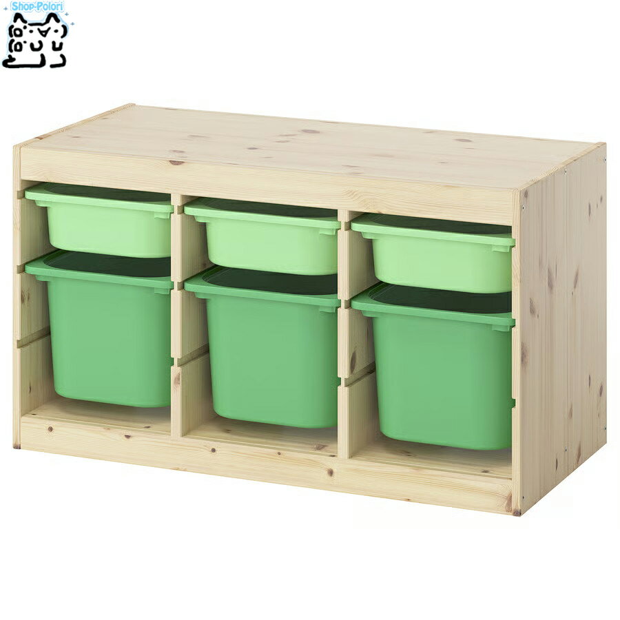 【 IKEA - イケア -】TROFAST - トロファスト - 収納コンビネーション BOX付き 組...