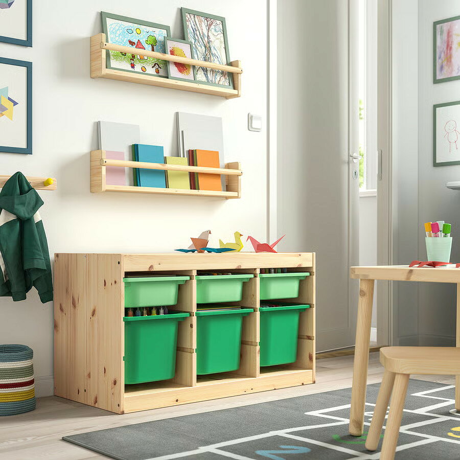 【 IKEA - イケア -】TROFAST - トロファスト - 収納コンビネーション BOX付き 組...