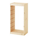 【 IKEA - イケア -】TROFAST -トロファスト- 組み合わせ収納フレーム ライトホワイトステインパイン パイン材 44x91 cm (803.688.34)