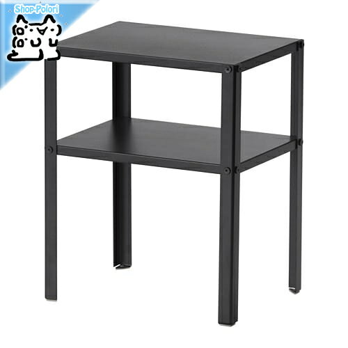 【IKEA Original】KNARREVIK -クナレヴィーク- ベッドサイドテーブル ブラック 37x28 cmの写真