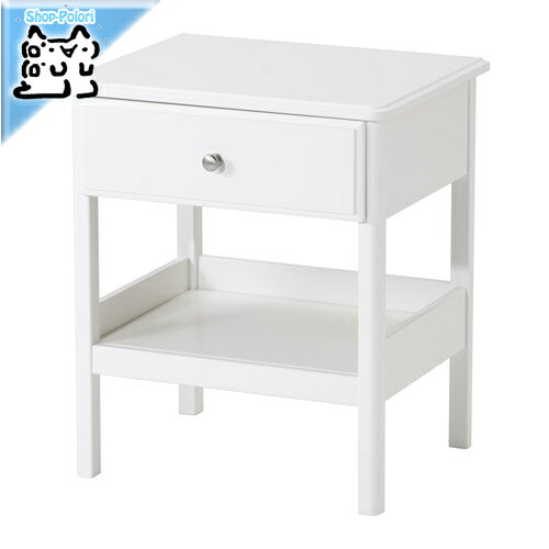 【IKEA -イケア-】TYSSEDAL -ティッセダール- ベッドサイドテーブル チェスト ホワイト 51x40 cm 603.574.74 