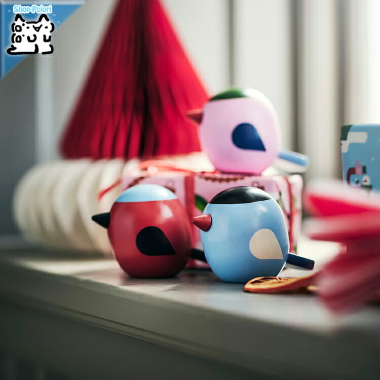 【 IKEA - イケア -】VINTERFINT - ヴィンテルフィント - デコレーション 鳥 ミックスカラー 3PCSセッ..