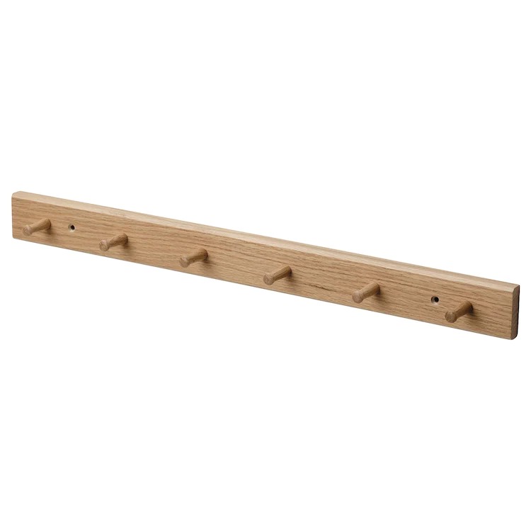 【 IKEA - イケア -】HOVOLM -ホーヴォルマ- ラック ノブ6個付き オーク 57 cm (905.000.60) [2]