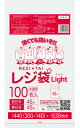 【10冊小箱販売】1冊あたり330円　100枚x10冊レジ袋薄手タイプ西日本45号（東日本45号）　RHK-45kobako　0.016mm厚　半透明/レジ袋 手さげ袋 買い物袋 サンキョウプラテック 送料無料