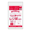 【10冊小箱販売】1冊あたり330円　100枚x10冊　レジ袋薄手タイプ西日本45号（東日本45号）　RSK-45kobako　0.016mm厚　乳白/レジ袋 手さげ袋 買い物袋 サンキョウプラテック 送料無料 【ラッキーシール対応】