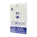 【2小箱販売】BX-935-2kobako ごみ袋 箱タイプ 90リットル 0.025mm厚 半透明 100枚x2小箱/ポリ袋 ゴミ袋 エコ袋 袋 平袋 エコ袋BOX BOXタイプ 箱 小箱 90l サンキョウプラテック 送料無料 あす楽 即納