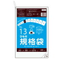 【まとめて3ケース】FAH-13-3 ひも付 規格袋 13号 0.010mm厚 半透明 200枚x60冊x3箱 /ポリ袋 袋 平袋 保存袋 食品袋 食品用 検食...