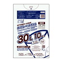 【まとめて10ケース】SKBP-30-10 神戸市指定袋家庭用 カン・ビン・ペットボトル用 30リットル 0.025mm厚 透明 10枚x60冊x10箱/ポリ袋...