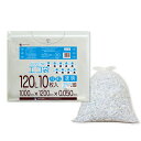 ごみ袋 120リットル 厚手 透明 100x120cm 0.050mm厚 10枚x20冊 LN-128/ポリ袋 ゴミ袋 エコ袋 平袋 袋 120L クリア サン...