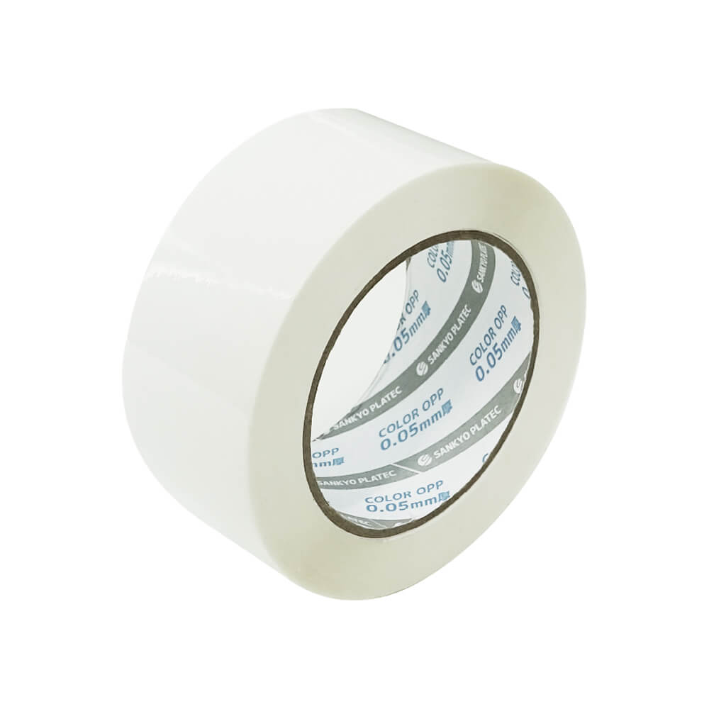 エントリーでP10倍★4日20:00〜10日1:59まで OPPテープ 50μ 48mmx100M 白 1巻 OPP-501W-b 梱包テープ セ..