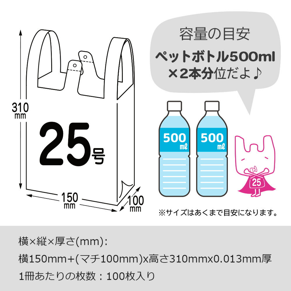 レジ袋 厚手 ダークブルー 西日本 25号 (...の紹介画像3