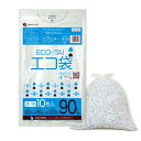 ごみ袋 90リットル 薄手 透明 90x100cm 0.030mm厚 10枚x40冊x10箱 UN-93-10/ポリ袋 ゴミ袋 エコ袋 平袋 袋 90L クリア...