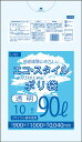 1枚あたり27.4円 エコスタイル：90L(リットル)/透明/0.040mm厚/1箱 ポリ袋 ゴミ袋 ごみ袋 30冊入 300枚入