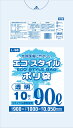 1枚あたり32.4円 エコスタイル:90L(リットル)/透明/0.050mm厚/6箱 ポリ袋 ゴミ袋 ごみ袋 150冊入 1500枚入