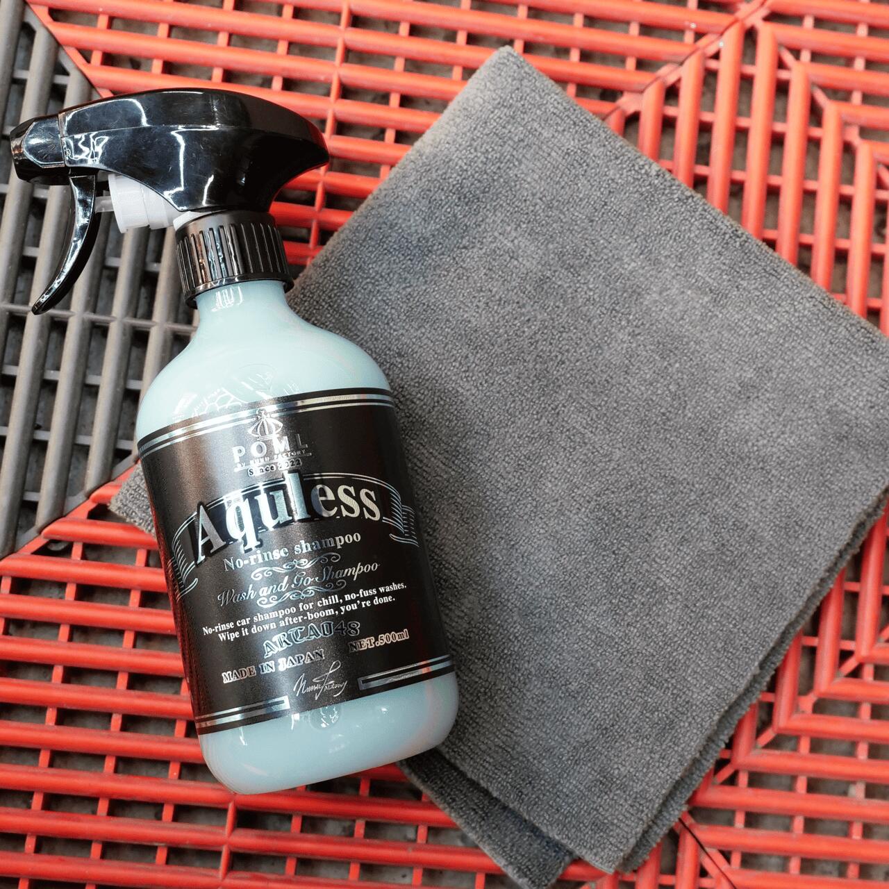 POML Aquless ぬぬふぁくとりー 中性リンスレスシャンプー 500ml 【水無しで洗車】 3