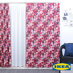 北欧カーテン 【モーラルボルステ】【IKEA カーテン】 綿100% おしゃれ デザイナーズ スカンジナビアンデザイン フローラル リビング 子供部屋 女性 一人暮らし コットン 海外インテリア オシャレ イケア オーダーカーテン