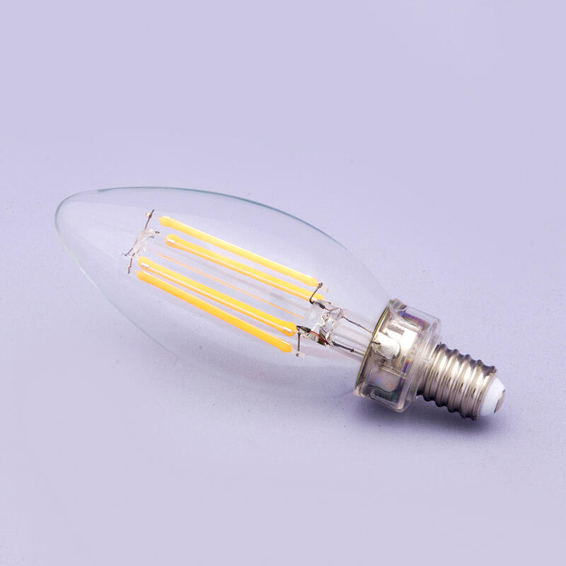 LEDフィラメント電球【4W/E12 水雷型 