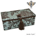 ジェニファーテイラー【送料無料】【カーライル】ジュエリーボックス Jennifer Talor Carlisle ブルー リボン エレガント アンティーク調 ヨ...