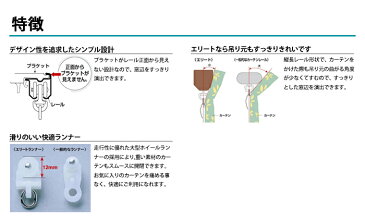 【ポイント10倍】エリート カバー付 カーテンレール 【Mセット】【2.73m】TOSO リターン仕様 サイドキャップ トーソー 機能性レール あす楽 激安 安い メーカー品 ダブルセット カバートップ【ポイント10倍】