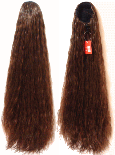 超ロングヘアーに、サイドに流してセクシー度UP!/コーム式/ポイントウィッグ/ロング75cm/ソバージュウ..