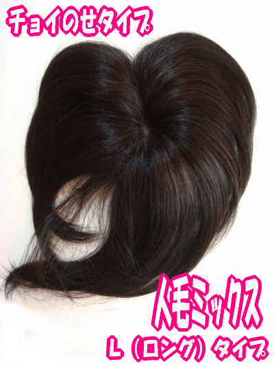ヤングミセスも注目!白髪隠しに人気!人毛ウィッグ(混毛)ノンパーマ(ソフトパーマ)方向き 部分かつら ボリュームアップ/総手植え カバーピース ヘアピース L(ロング)【ワイド幅広タイプ】日本製金具 ボリュームタイプ【送料無料】人毛部分ウィッグ ヘアーピース