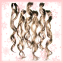 【POMPADOUR/エクステ/エリアシ/ウィッグ】簡単イメチェンワンタッチエクステンション・ロールカール(6本入)/【★パッケージなしOKの方メール便可★】