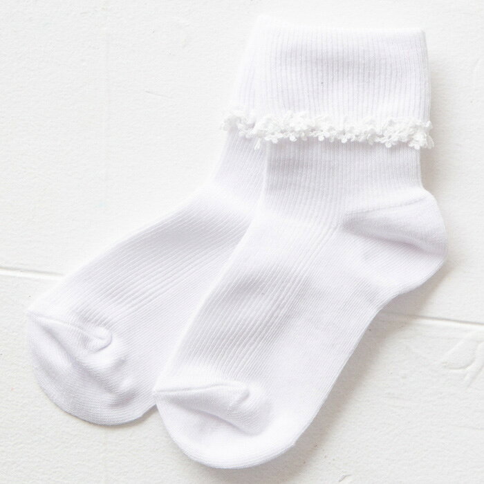 【30%OFF!!】ポプキンズ フラワーモチーフをあしらった二つ折りソックス クルーソ...