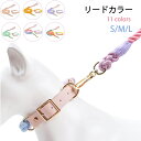 【送料無料】犬 リード レザー 高級 高品質 犬 リードカラー 猫 首輪 迷子防止 脱走防止 超小型犬 小型犬 中型犬 大型犬 首輪 リード 可愛い おしゃれ コットン サイズ調整可能 1.2m 1.5m S M L 頑丈 送料無料(4)