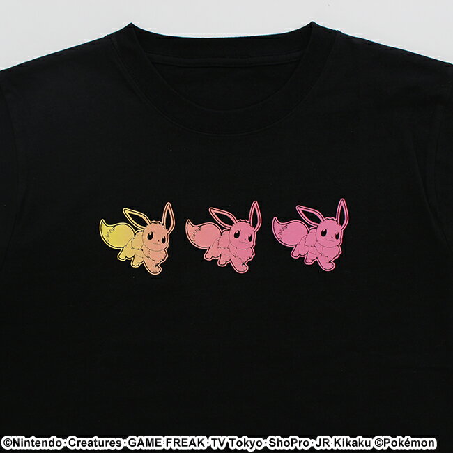 【ポケモン】イーブイ グラデーションネオンTシャツ