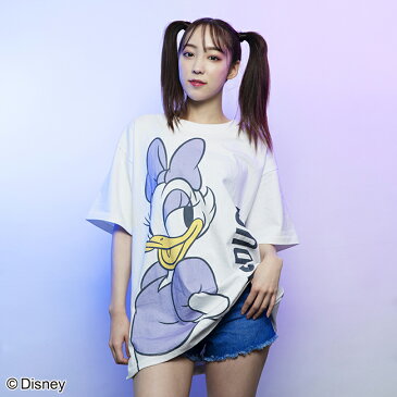 【Disney(ディズニー)/デイジーダック】BIGプリントTシャツ