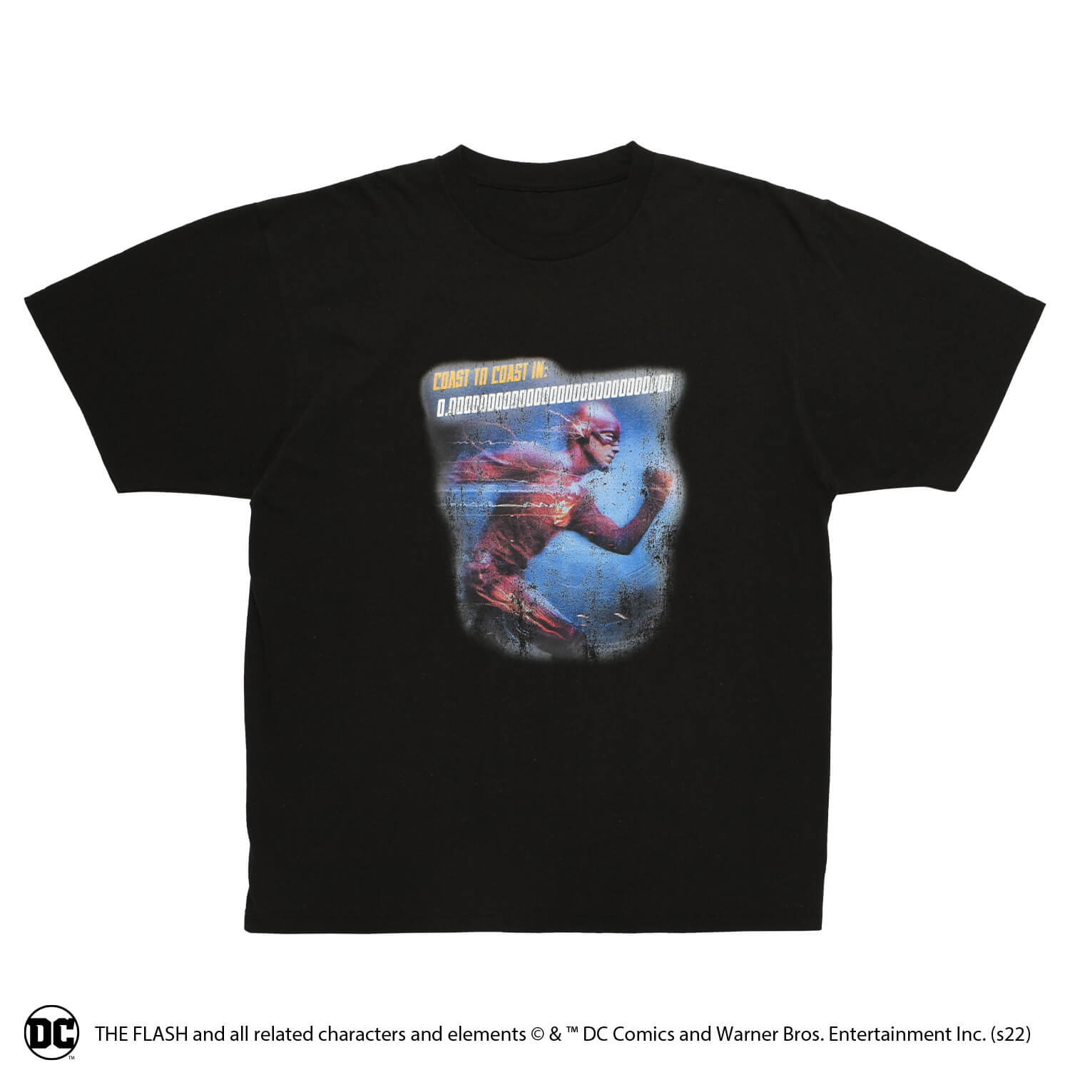 【DC/THE FLASH】ヴィンテージ加工Tシャツ(BACK TO THE FIELD)