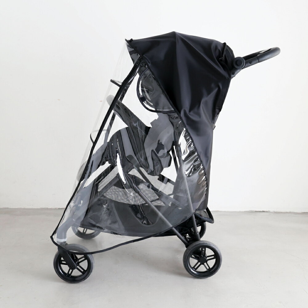 【 P5倍 1/29(木) 01:59まで 】ベビーカー用 レインカバー 収納ポーチ付き ベビーカー カバー A型 B型 対面 背面 対応 雨よけ 防風 防寒 花粉 ほこり 対策 ベビー 雨具 3