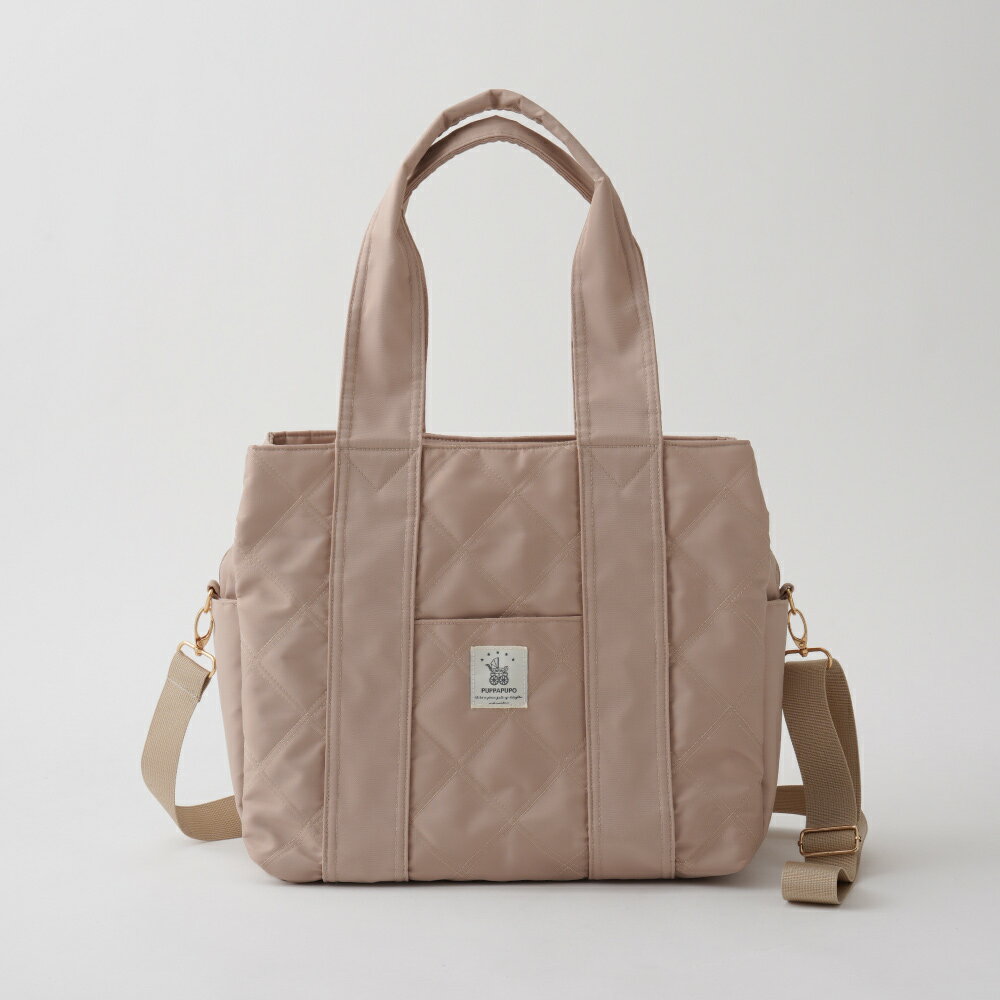 マザーズバッグ Noble 2way 20L トート 肩掛け 2WAY はっ水加工 自立 キルティング トートバッグ ショルダー バッグ 陣痛バッグ 斜めがけ 軽い 撥水 2