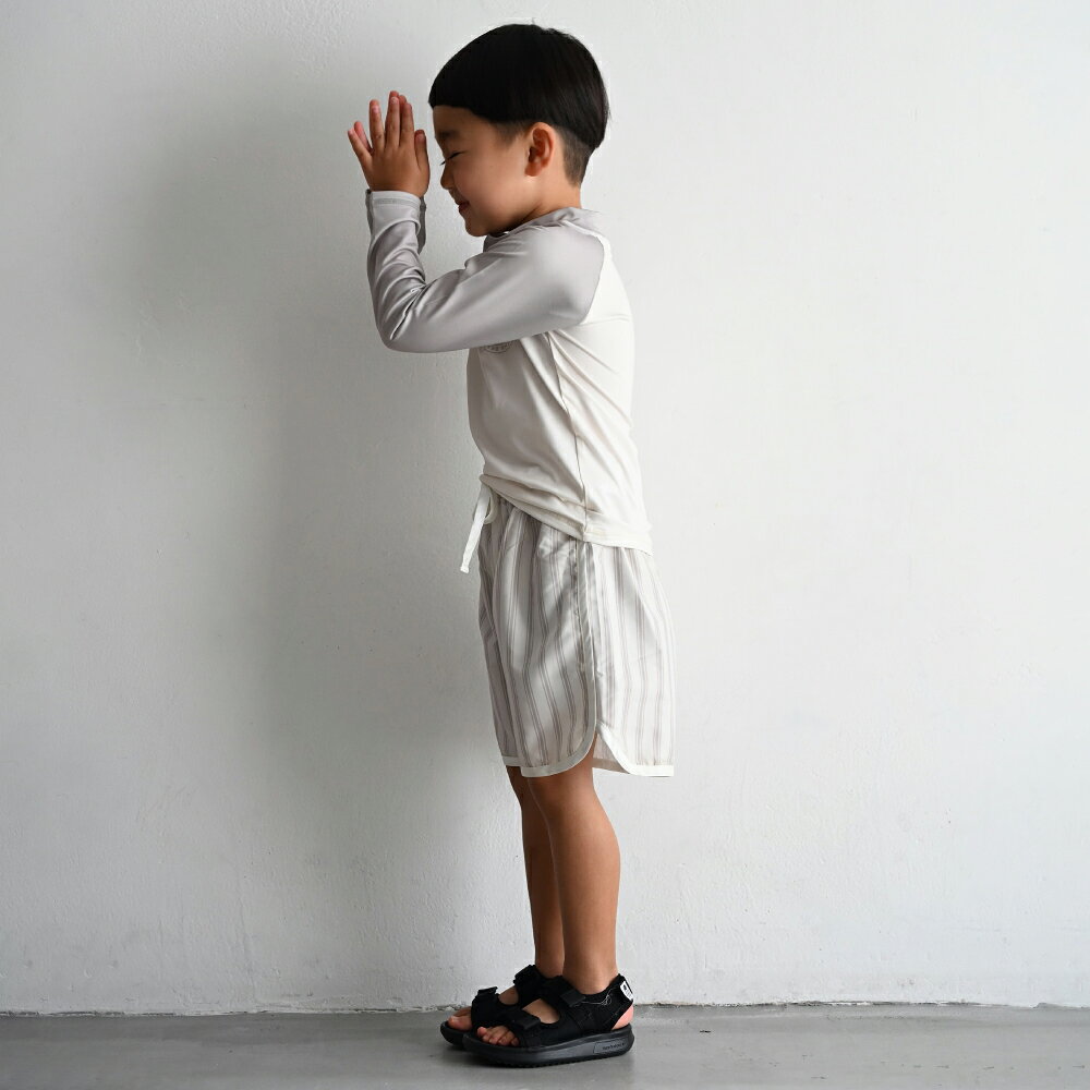 水着 ラッシュガード サーフパンツ 裏地付き スイムキャップ付き 帽子 男の子 子供...