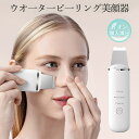 当日発送!ウォーターピーリング 防水 毛穴 EMS 美顔器 角質 顔 鼻 黒ずみ 角栓 皮脂 肌の スキン 母の日 プレゼント コンパクト 軽量 携帯便利 フェ...
