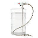 APD-20SUSN 吐出専用 ドラム缶用 エアプレッシャーポンプ 溶剤用 ステンレス製 手動ガンノズル SUSホース5m APD20SUSN